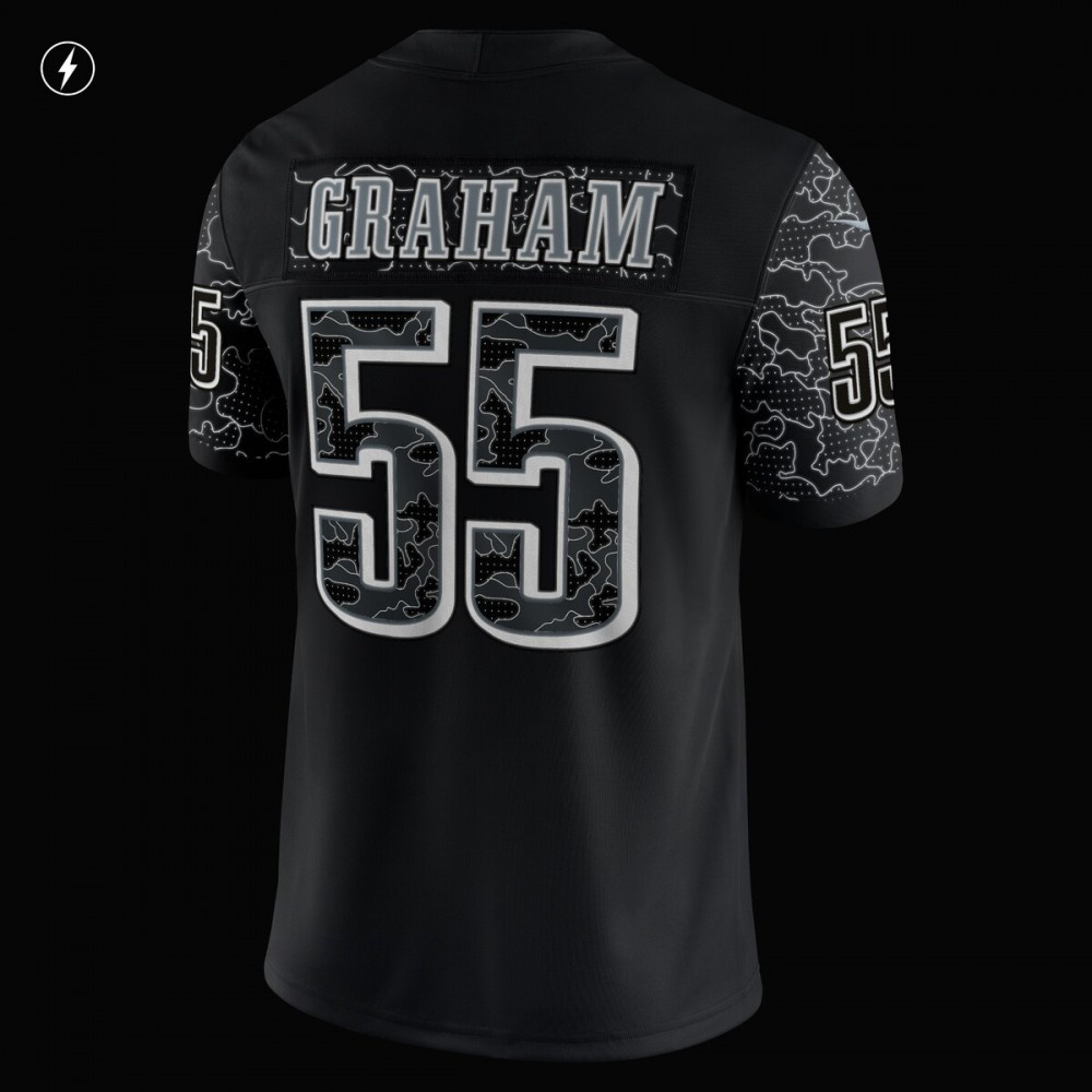 Brandon Graham Philadelphia Eagles Nike RFLCTV Limited Jersey - Black-GridironStore